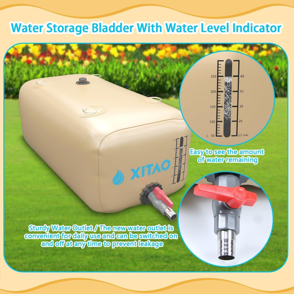 XITAO Water Bladder Storage Containers, Water Tank Foldable Portable Water St...