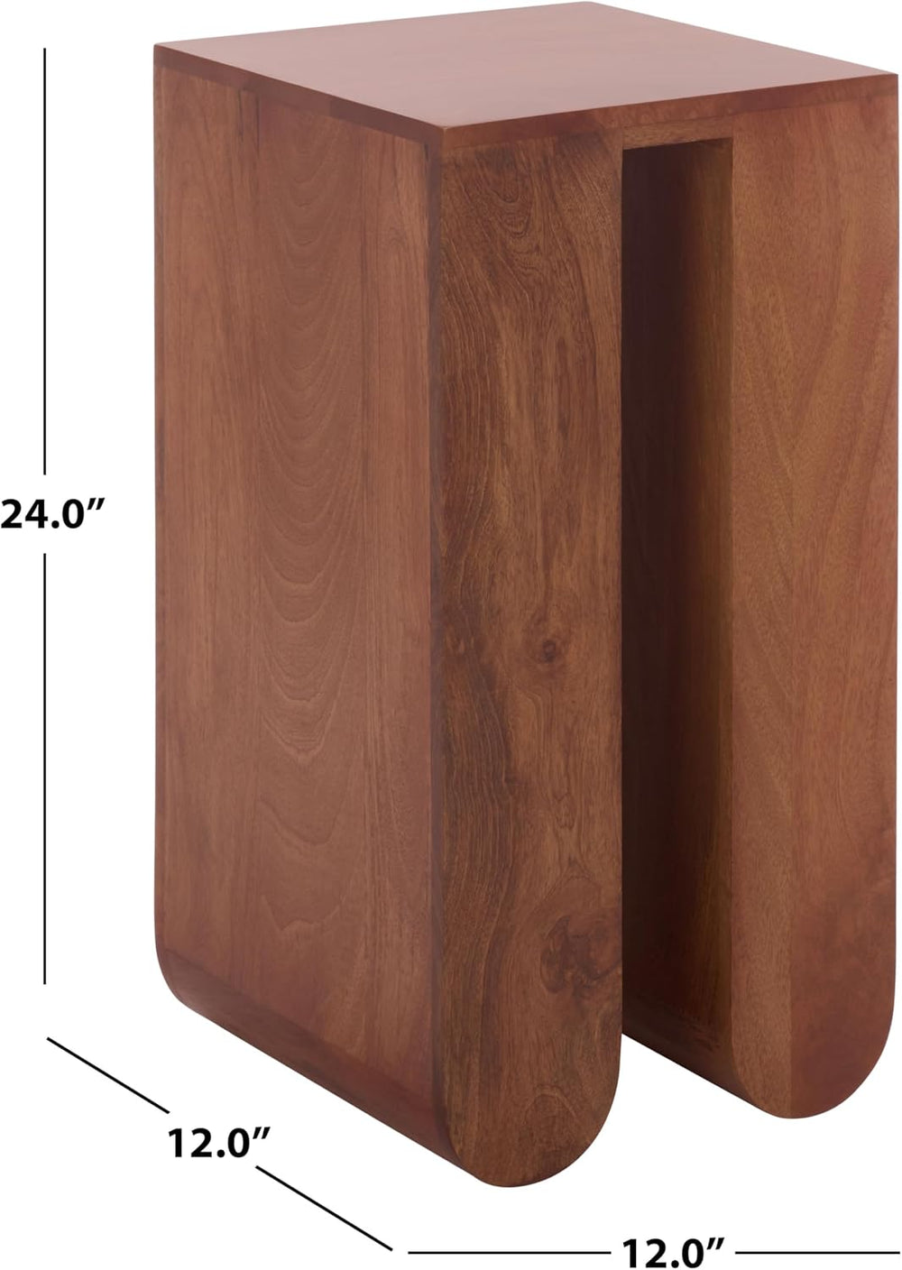 SAFAVIEH Home Collection - Catina Accent Table with Square Top & Walnut B...