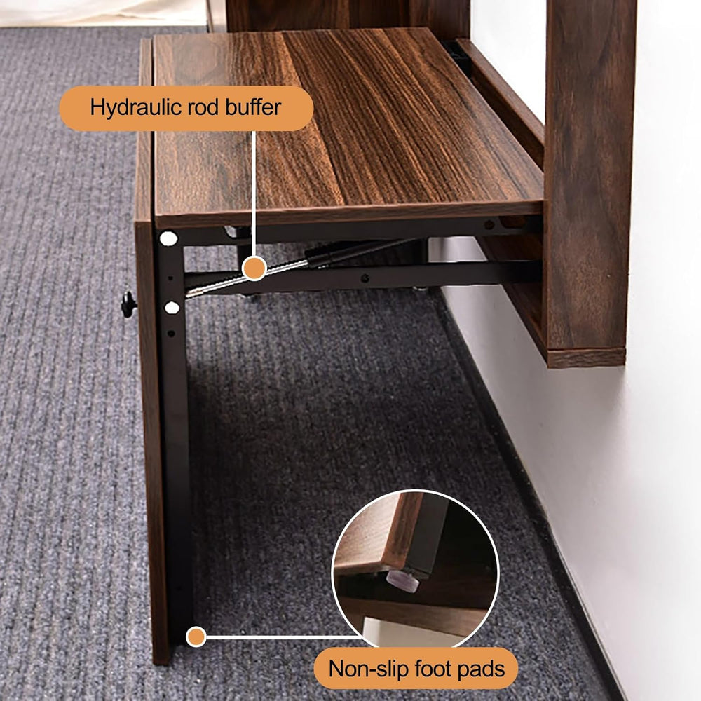Wall Mounted Shoe Changing Stool Space Saving Hidden Chair Wall Stools, with ...
