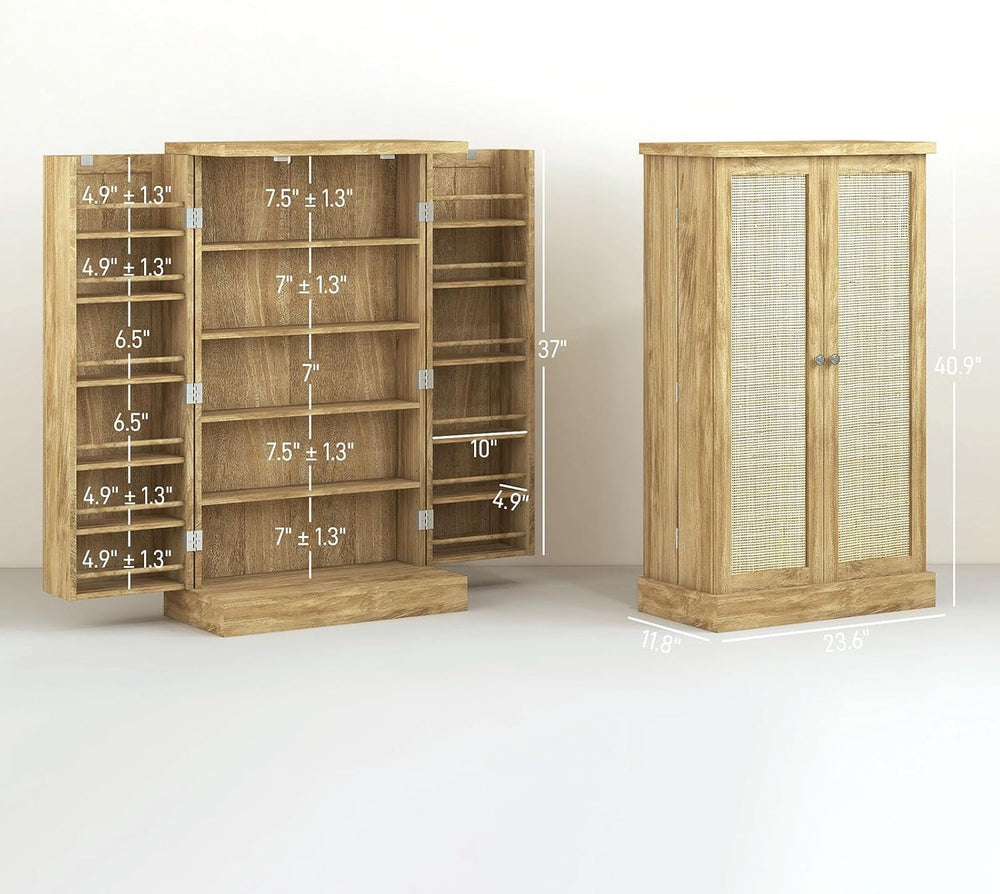 Pantry Storage Cabinet, 41" Kitchen Freestanding Kitchen Cabinet with 12...
