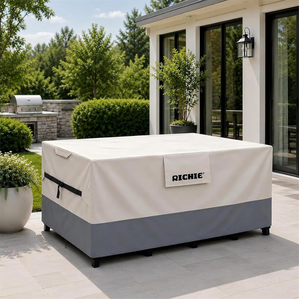 Outdoor Patio Furniture Cover, Heavy Duty Waterproof Table and Chair Set Cove...