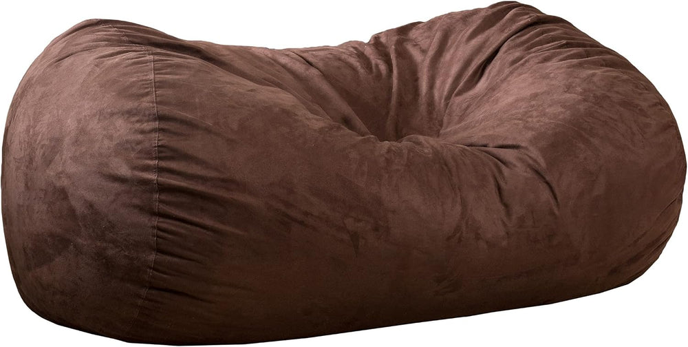 Christopher Knight Home Haley 6 Ft Faux Suede Microfiber Bean Bag (Brown)