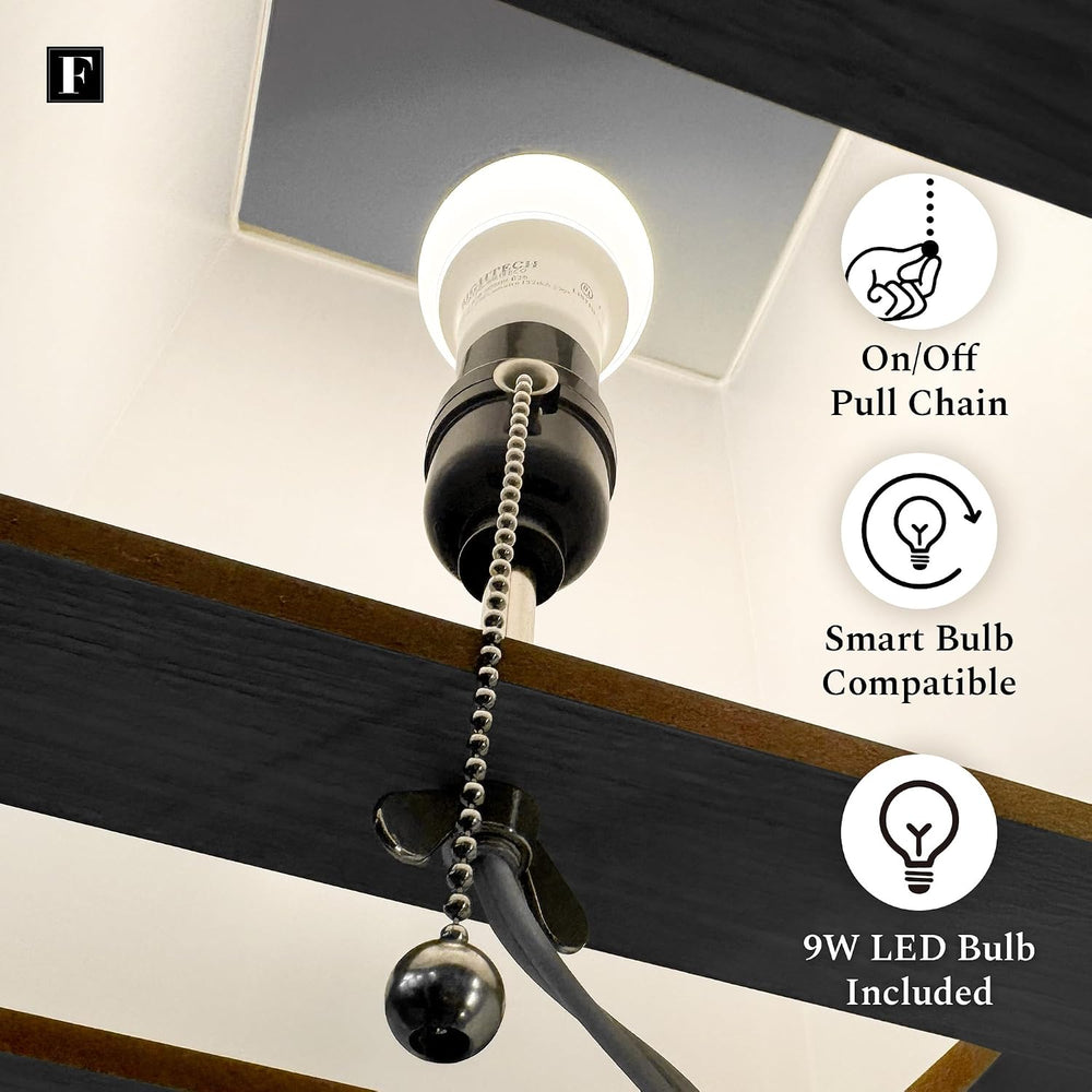 FENLO Floor Lamp with Shelves – Tall Standing Lamp with Tempered Glass Tiers ...