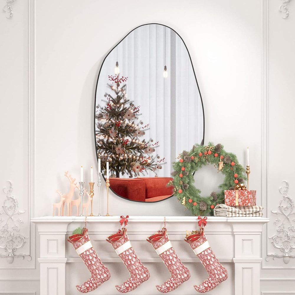Irregular Asymmetrical Mirror Wall Mounted, Unique Vanity Mirror,Shaped Dress...