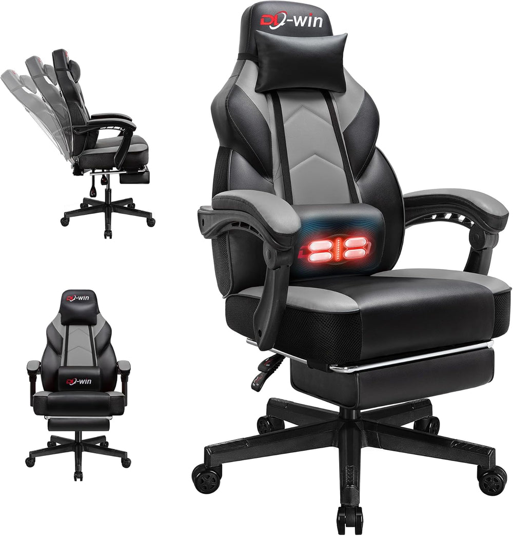 DL-win Gaming Chairs for Adults, Computer Chair with Footrest and High Back, ...