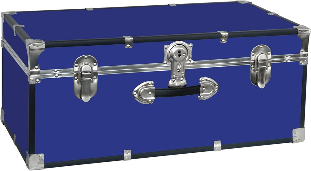 Seward Trunk College Dorm and Camp Storage Footlocker Trunk, Blue, 30-Inch (S...