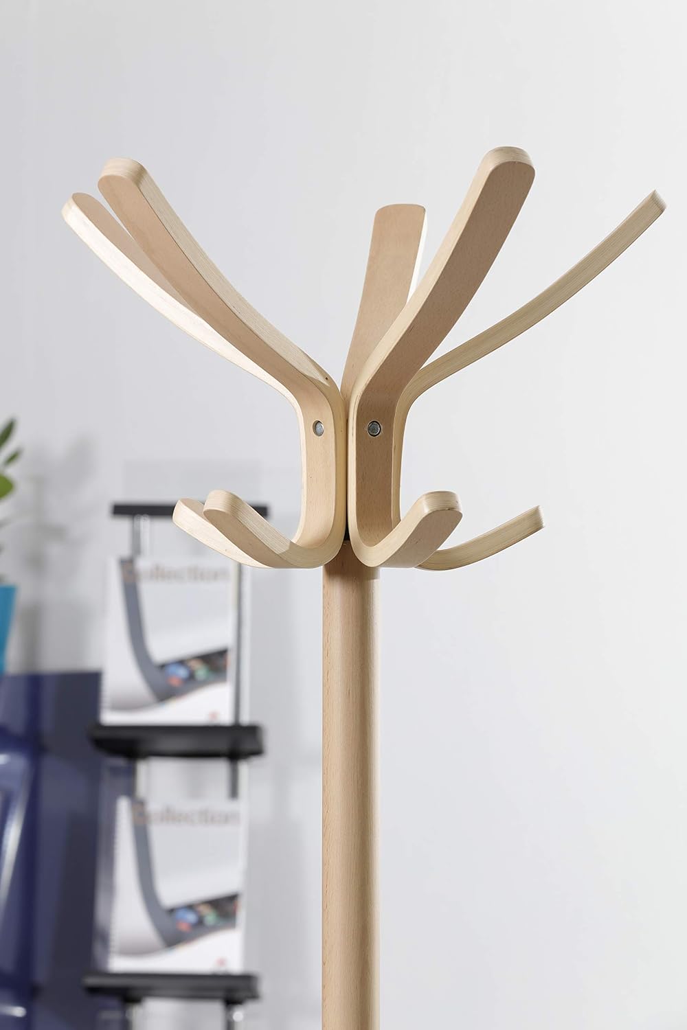 Alba Wooden Floor Coat Stand, Light Brown
