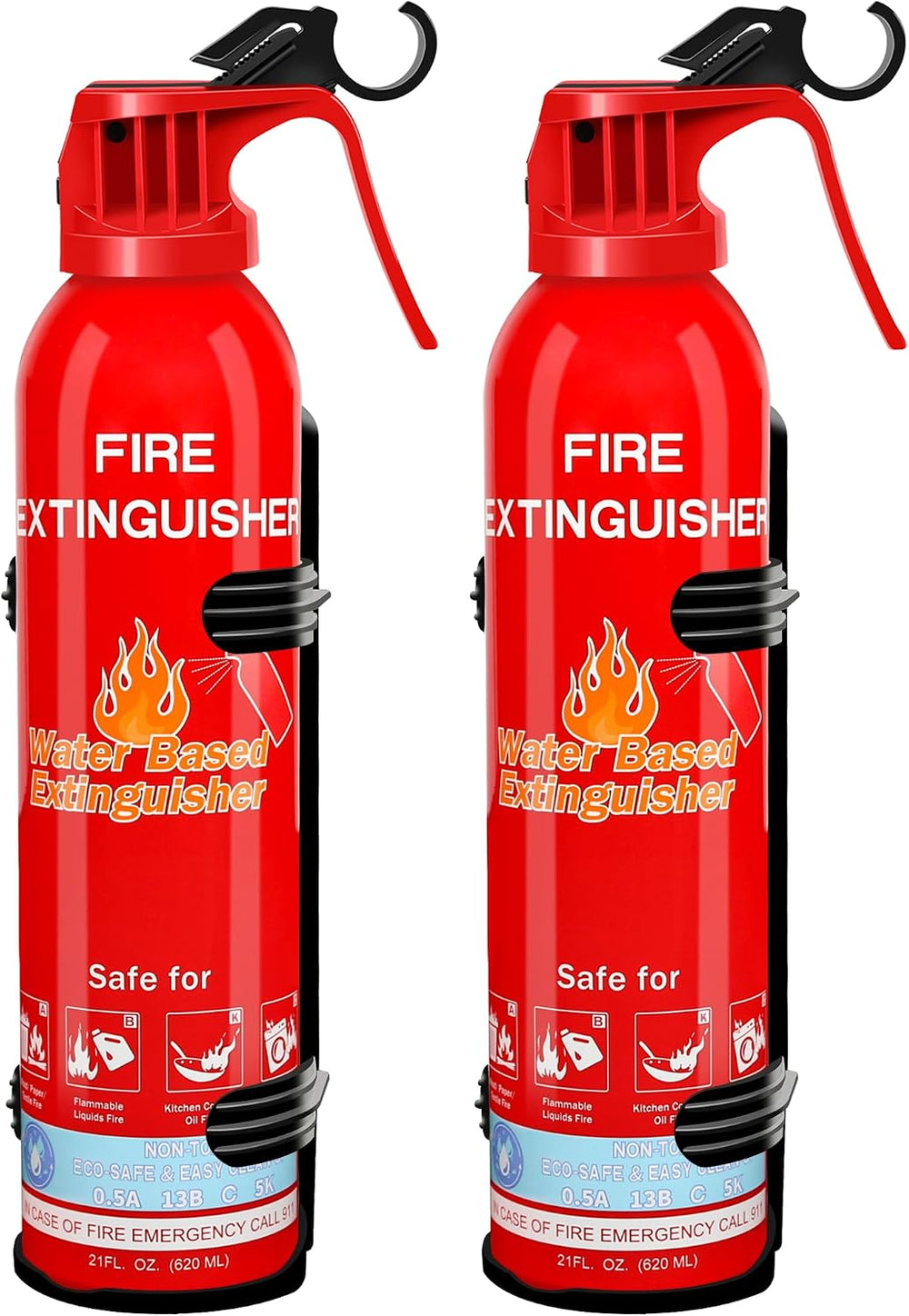 2 Pack Fire Extinguishers for Home with Mount