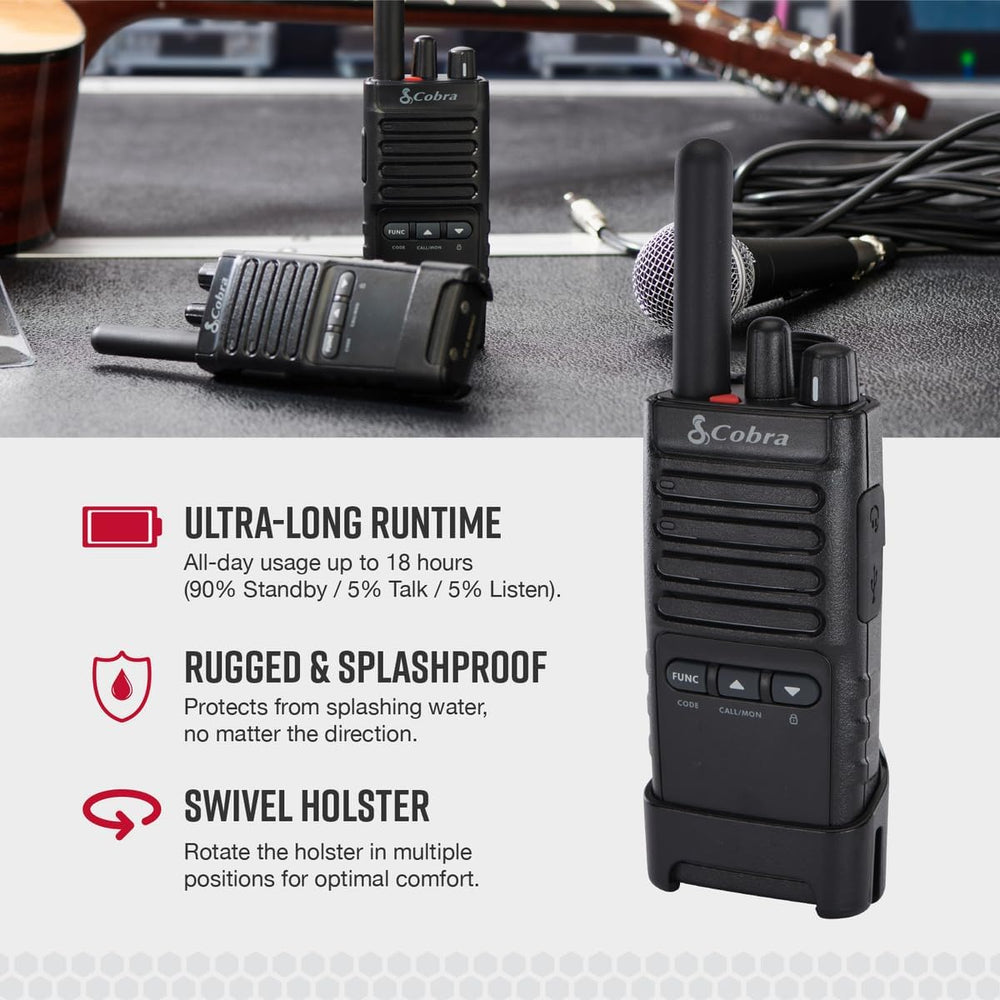 Cobra PX650 BCH6, Professional/Business Walkie Talkies - Rechargeable