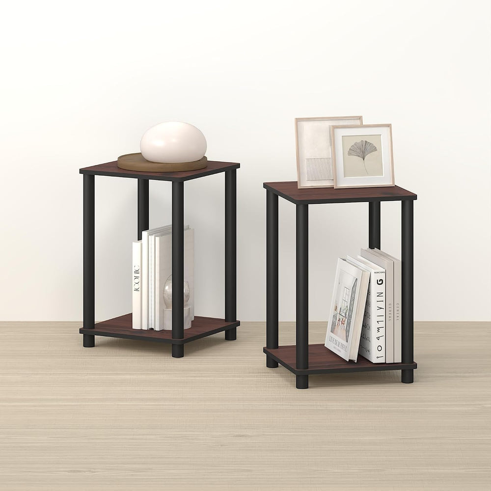 Handa 2-Tier Side Table, Set of 2 End Table, Night Stand, for Living Room, Be...