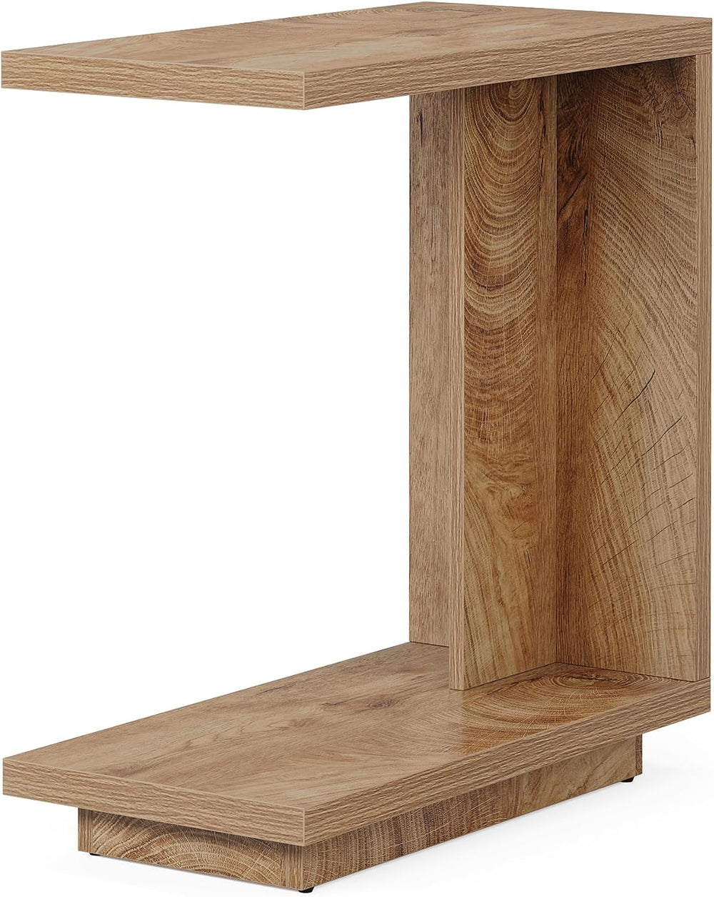 Tribesigns C-Shaped Side Table for Couch, 2-Tier C Table with Sturdy Pedestal...