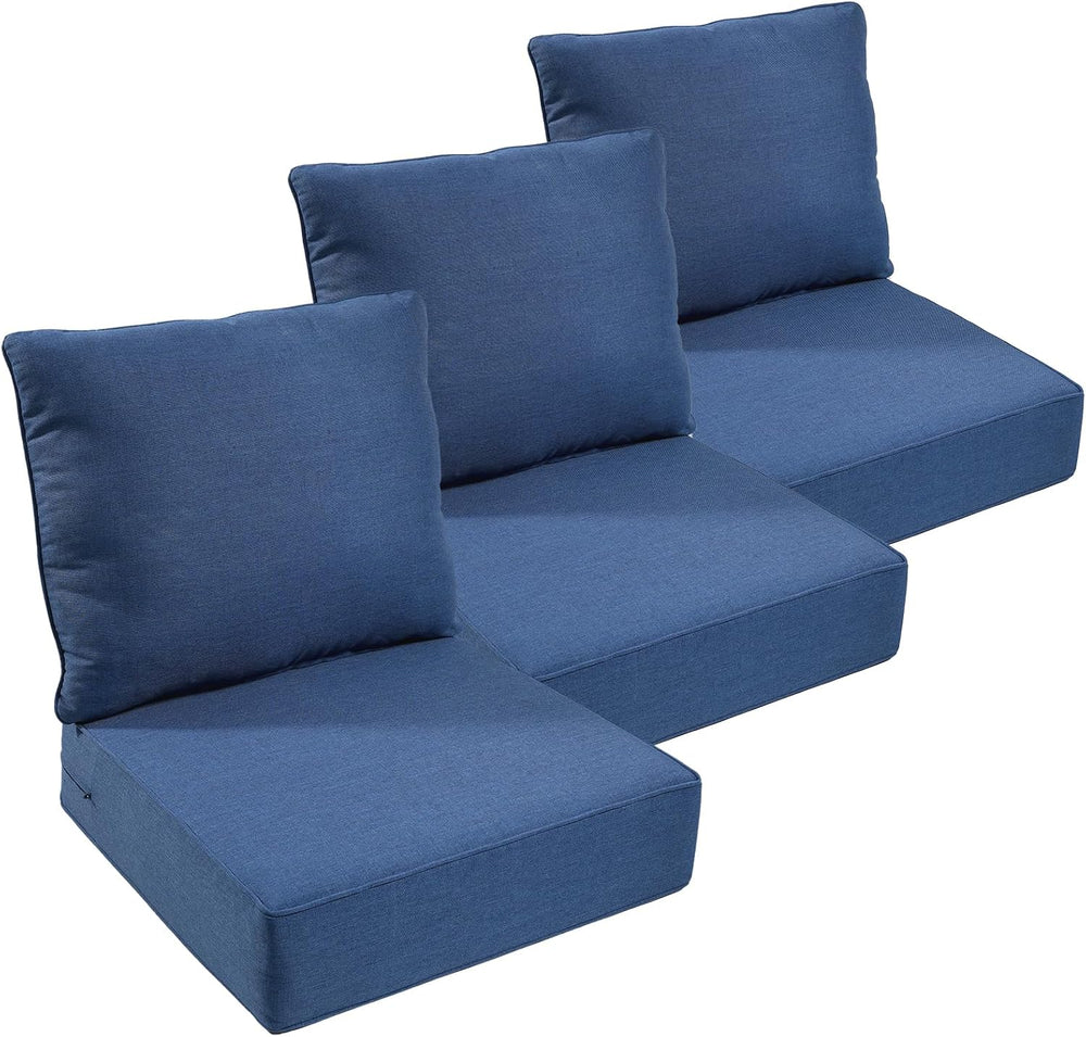 Outdoor Furniture Cushions, 6 inch Thick Seat Cushions for Outdoor Furniture,...