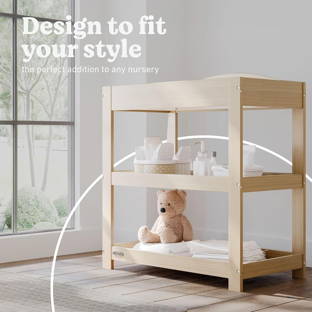 Graco Customizable Changing Table with Changing Pad, Driftwood
