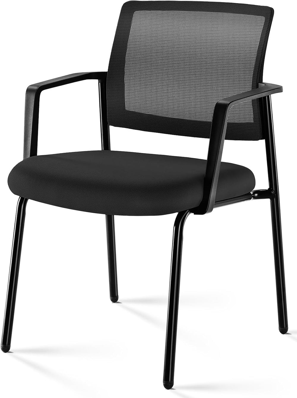 DUMOS Stacking Arm Chairs 1 Pack, Mesh Office Guest Reception Chairs