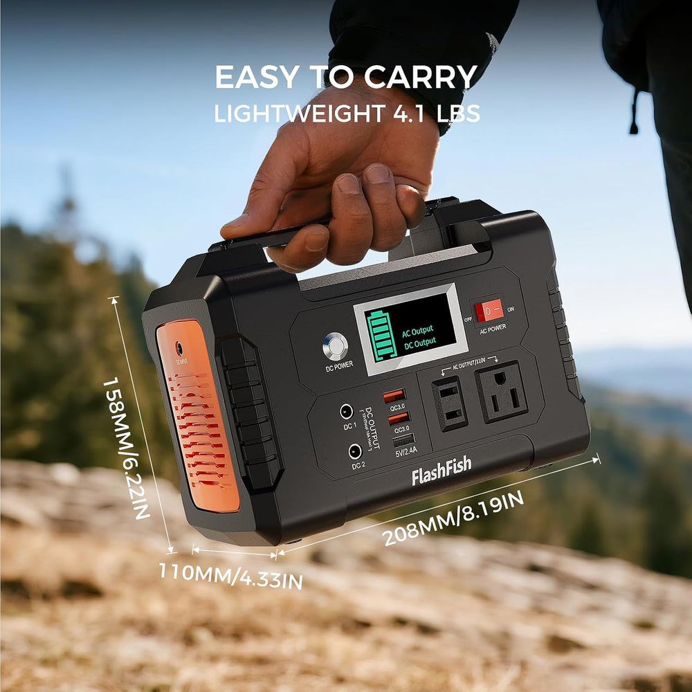 Portable Power Station 200W, FF Flashfish 40800mAh Backup Power Battery Pack ...