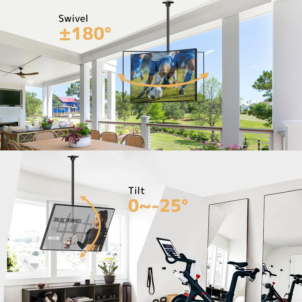 Ceiling TV Mount, Adjustable Hanging Ceiling TV Bracket Fits Max 100 inch | P...