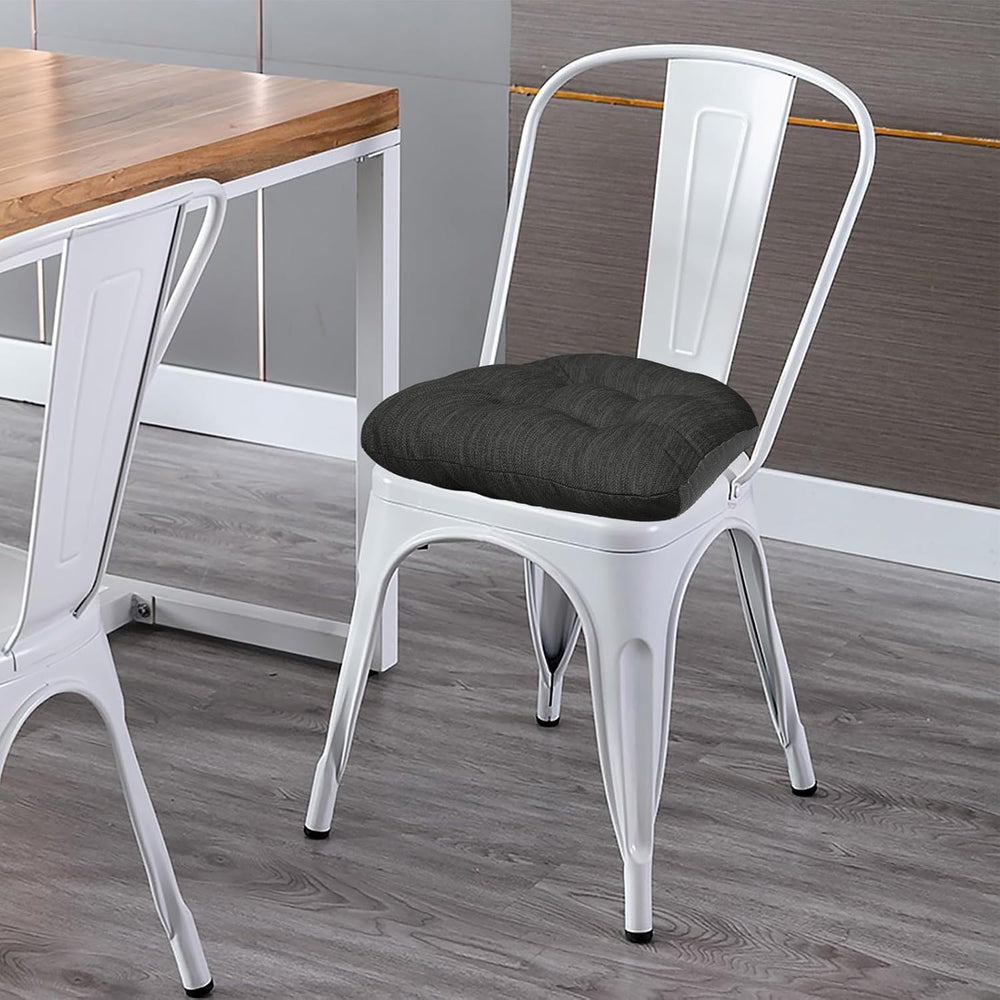 baibu 14×14 Metal Dining Chair Pads with Ties Set of 2, Super Soft Kitchen Ch...