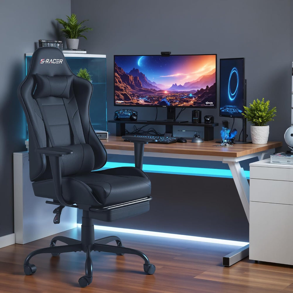 Homall Gaming Chairs, Computer Chair with Footrest and Massage Lumbar Support...