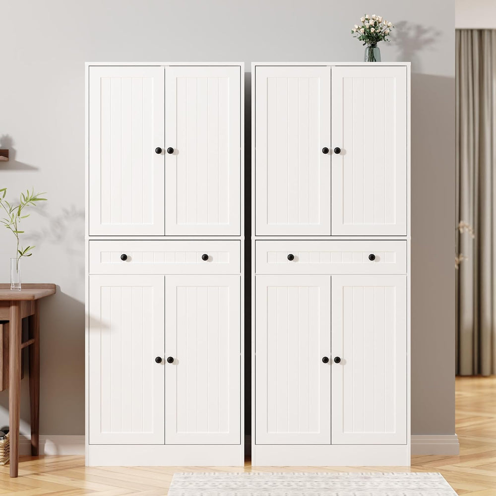 Furnify 71" Tall Kitchen Pantry Storage Cabinet with Doors & Drawer,...
