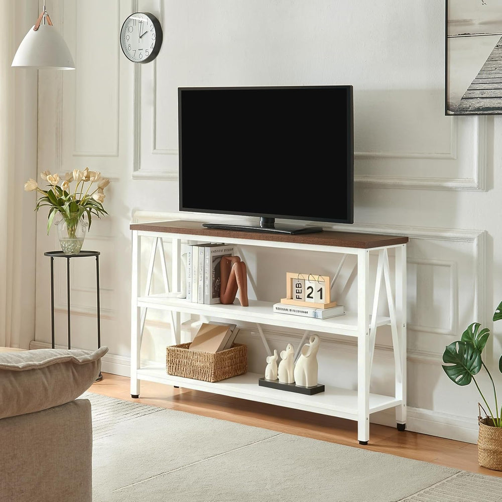 HOMISSUE Entryway Console Table, Rustic Console Tables with Wide Storage, Ind...