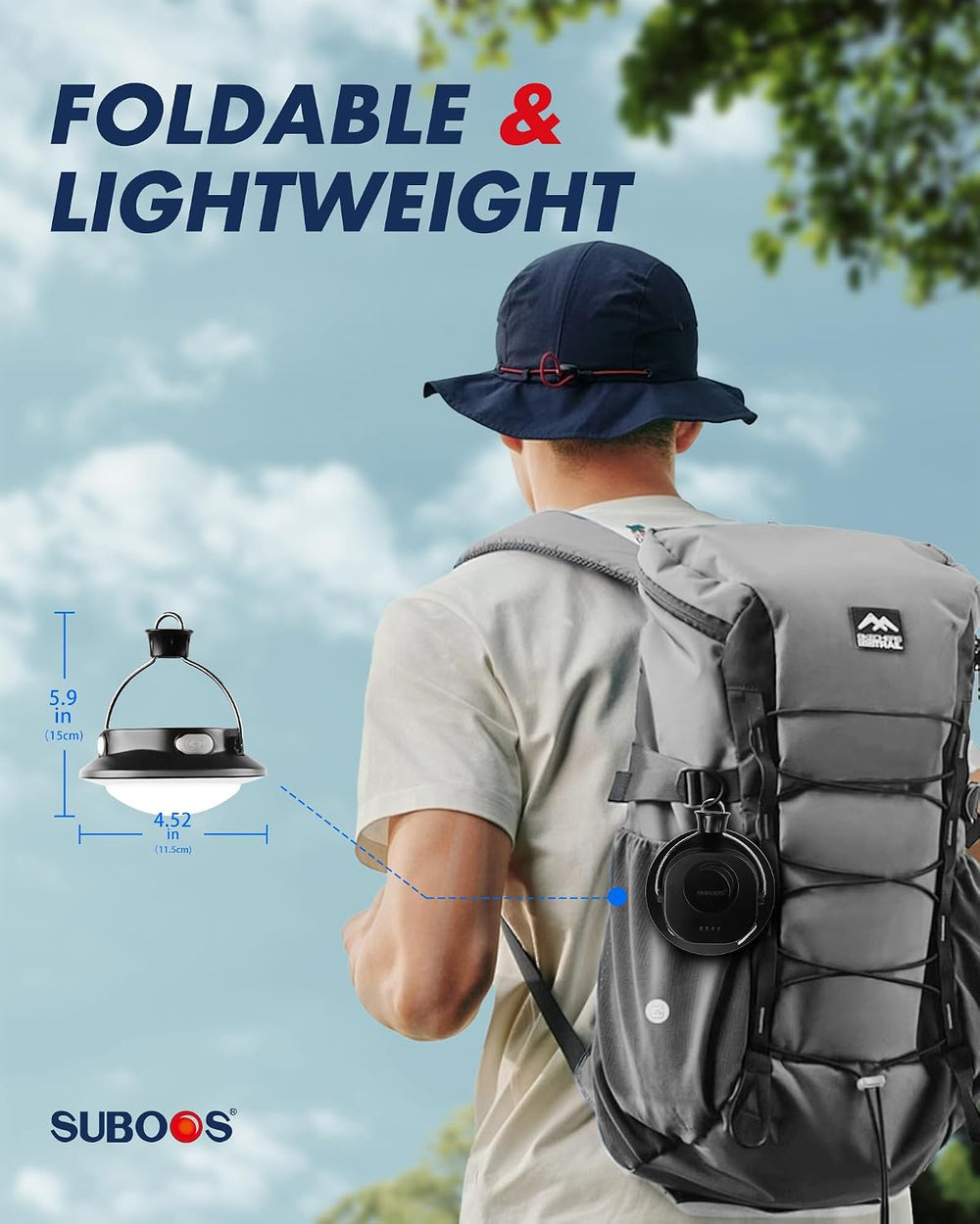 Gen 3 Rechargeable Tent Light, Hanging LED Canopy Light for Camping & RV