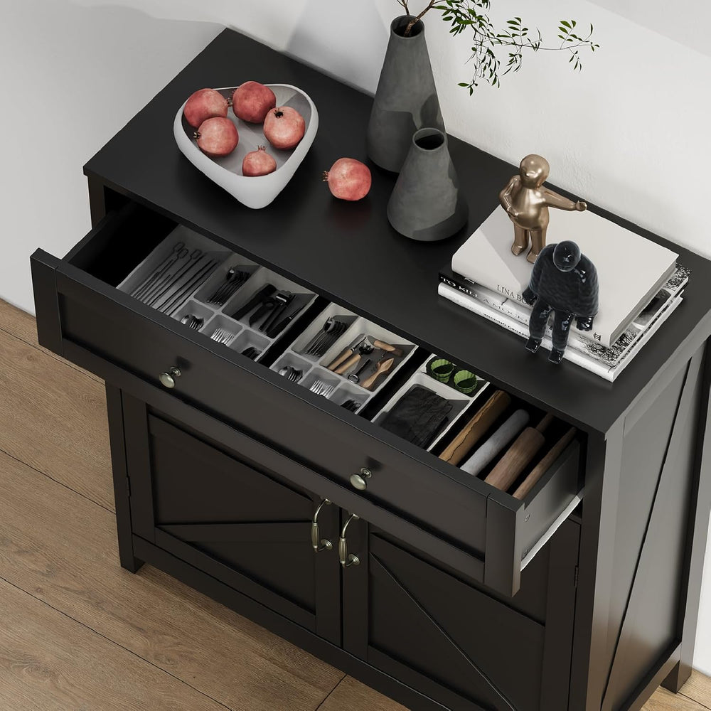 Semiocthome Farmhouse Sideboard Buffet Cabinet with Storage and Adjustable Sh...