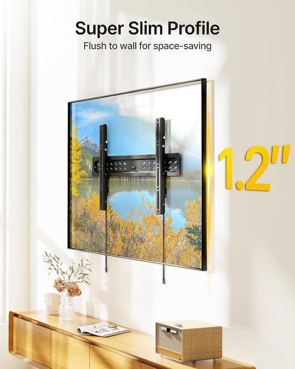 monTEK Ultra Slim Tilting TV Wall Mount for 43–95 inch TVs Holds 150 lbs | 1....