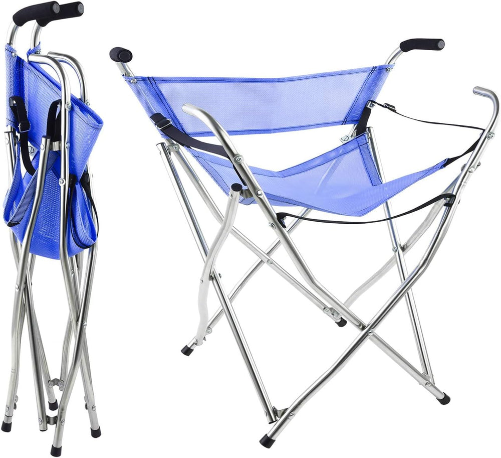 Canes and Walking Sticks Seat Collapsible 300lbs - Sport Folding Chair Seat C...
