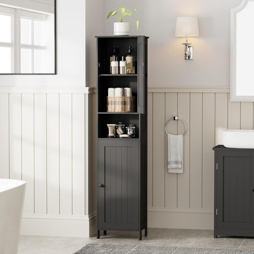 Homleke Tall Bathroom Storage Cabinet with 2 Doors, 67"H Narrow Storage ...