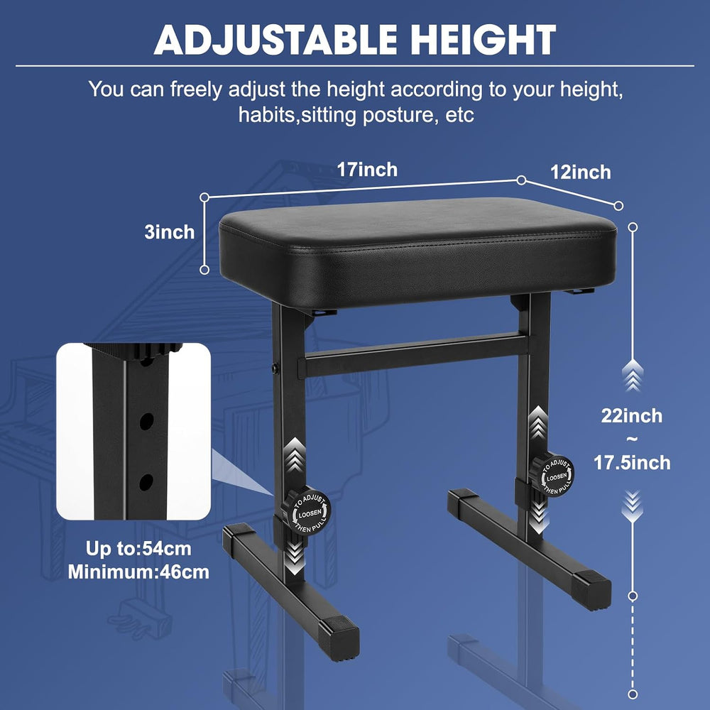 Ramzi Piano Bench Adjustable Height