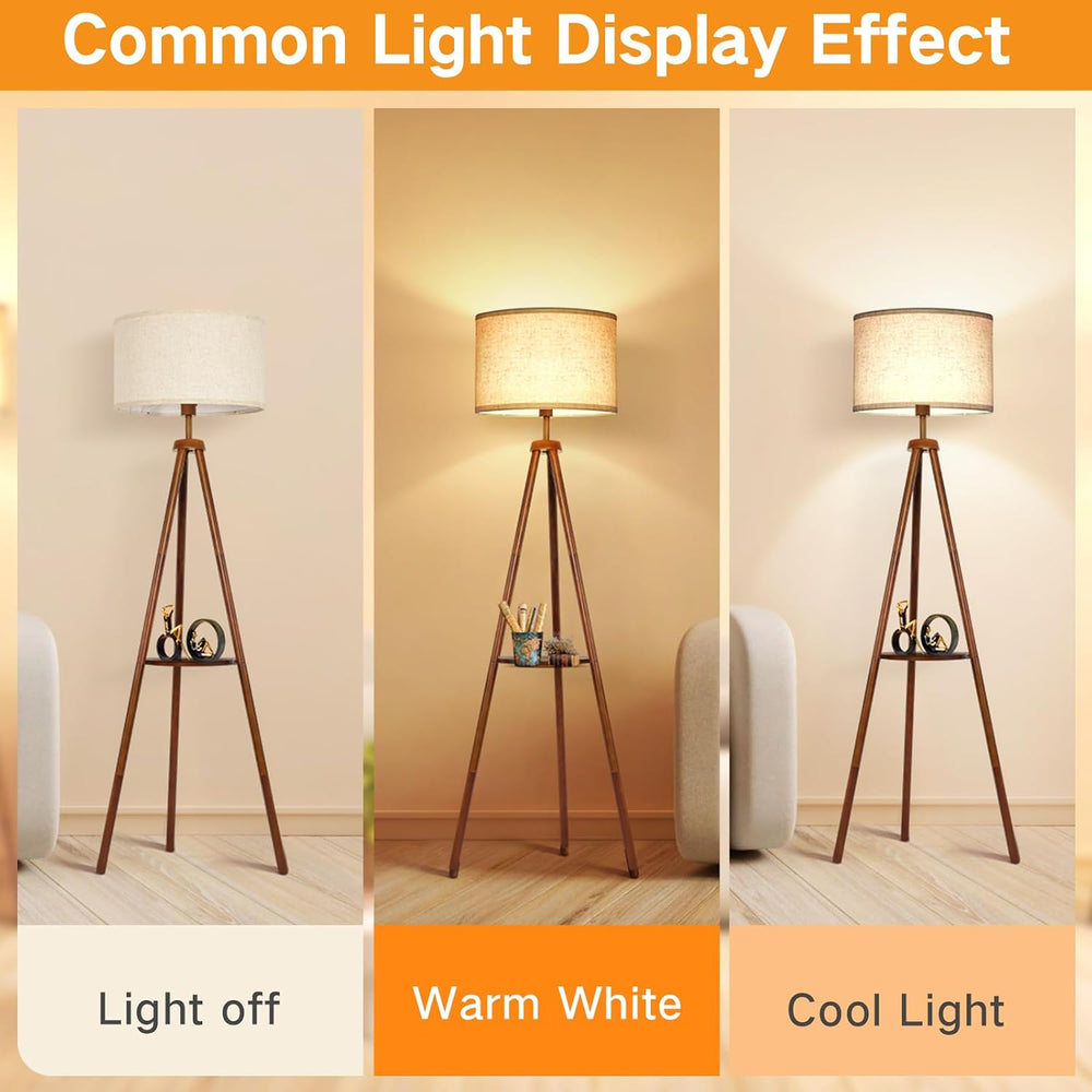 OUTON Beige Large Drum Lamp Shades for Floor Lamps, 16" Top x16" Bo...