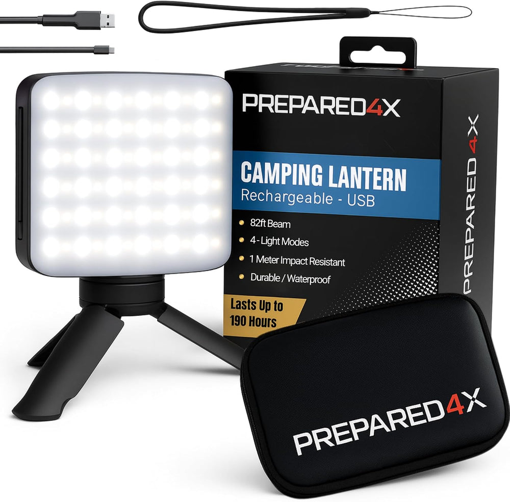 P4X Camping Lantern - Hanging Lantern w/ Bright & Warm Adjustable Lightin...