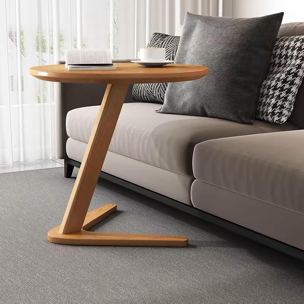 YUNMUARY-C-Shaped Side Table Round Side Tables for Couch Space-Saving Sofa Ta...