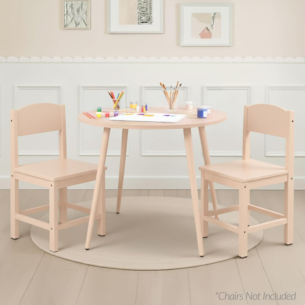 Best Choice Products Round 35.5in Dining Table for 4 w/Sturdy Wood Finish Ste...