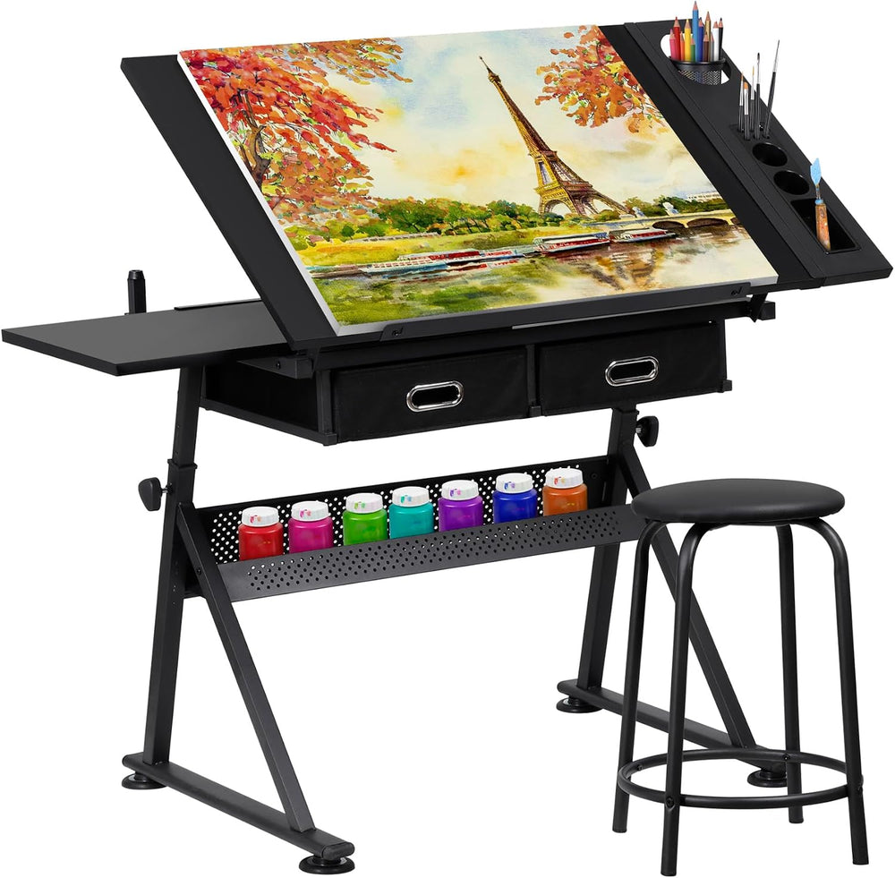 Nova Microdermabrasion Height Adjustable Drafting Table - Art/Craft Desk with...