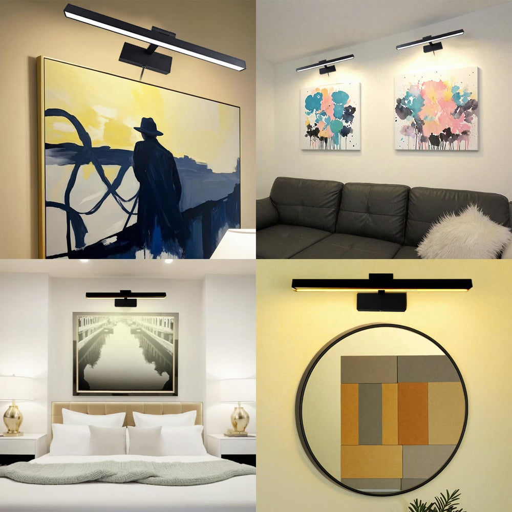 Picture Light for Paintings Plug in, 2700K Warm White Picture Lights, 16"...