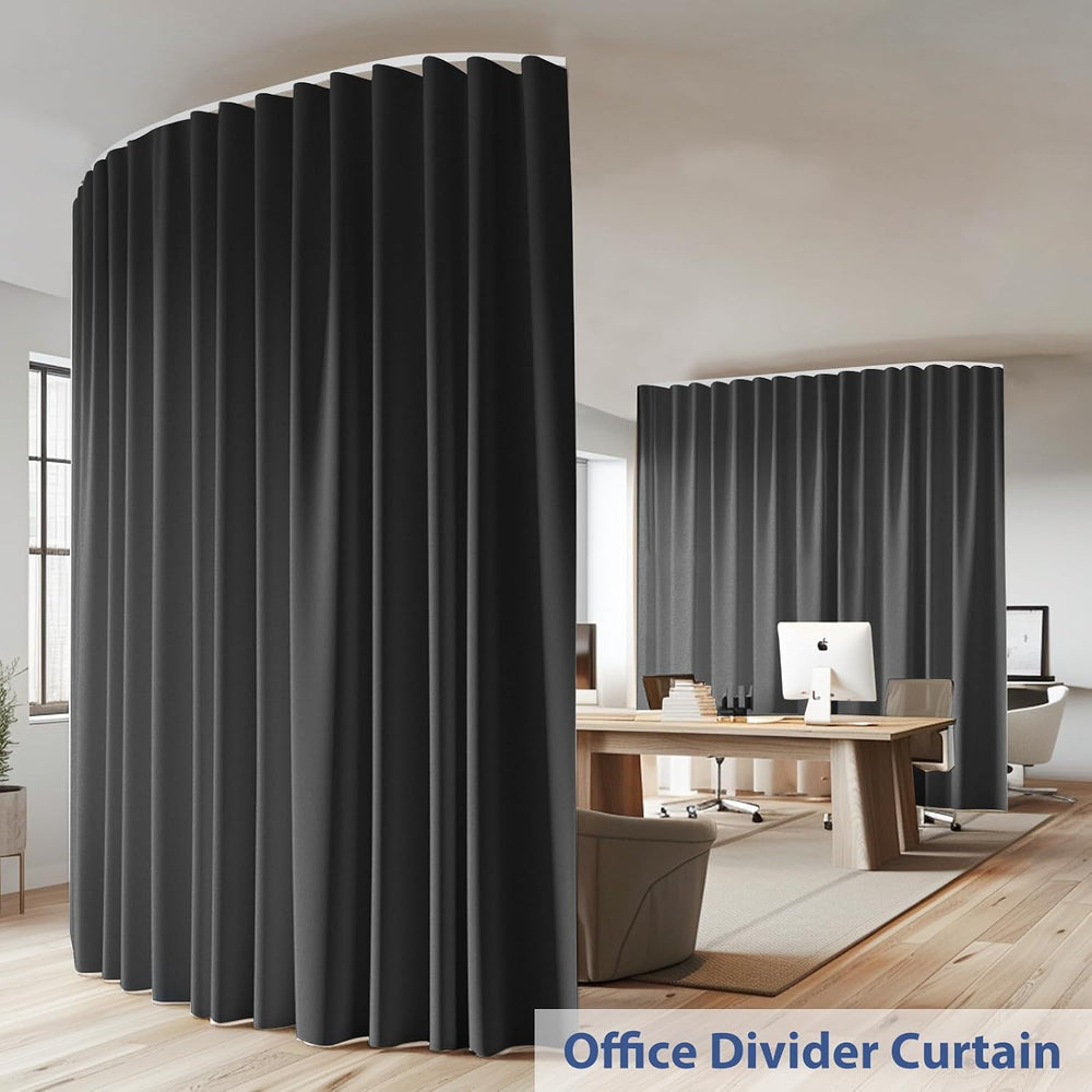 Room Divider Curtains Ceiling Mounted Track Sets Extra Wide Blackout Curtain ...