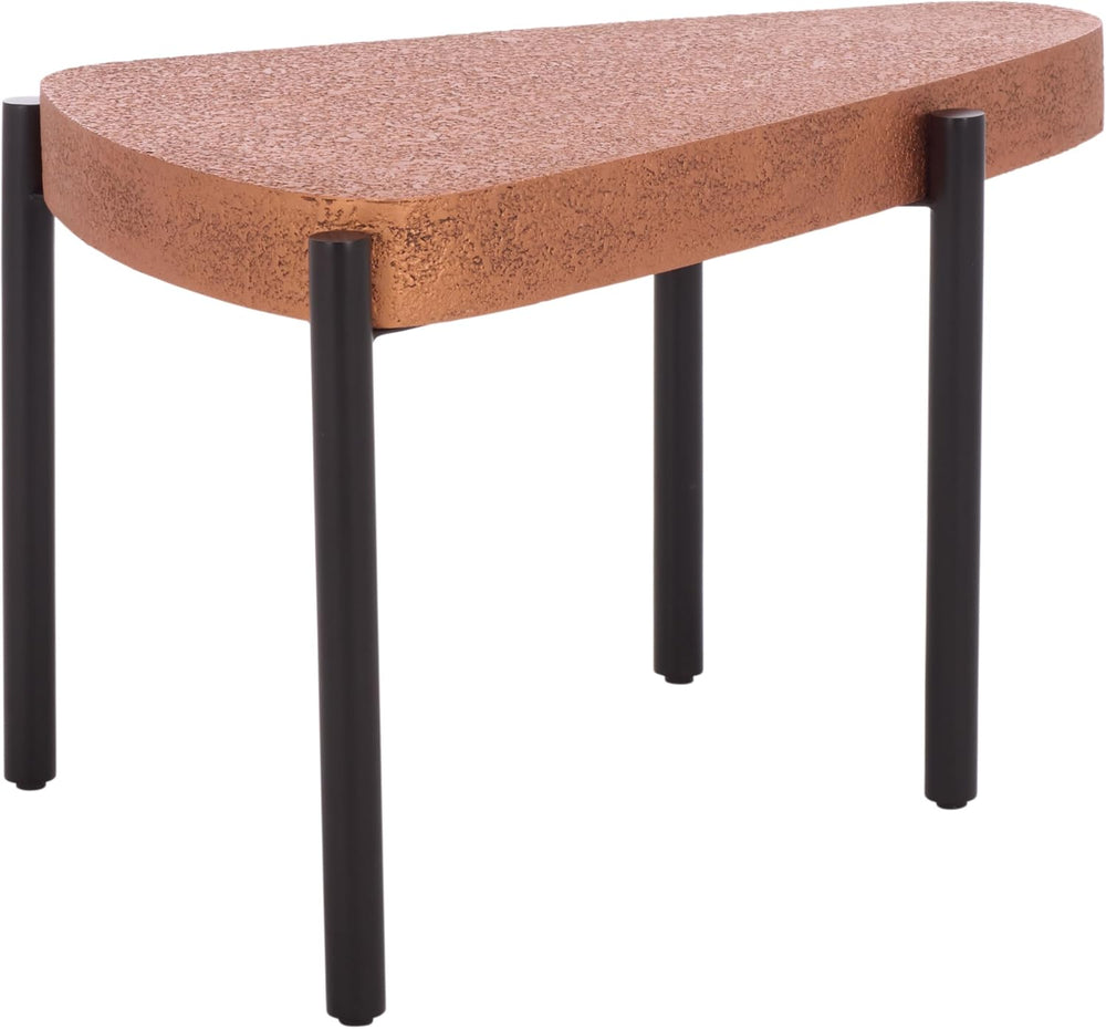 SAFAVIEH Home Collection - Sado Triangular Iron Accent Table in Brown & B...