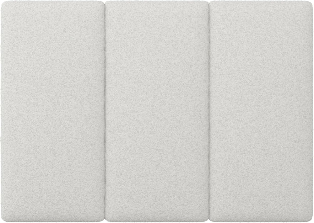 Nathan James Marissa Wall Mounted Upholstered Headboard, 3 Panel Headboard wi...