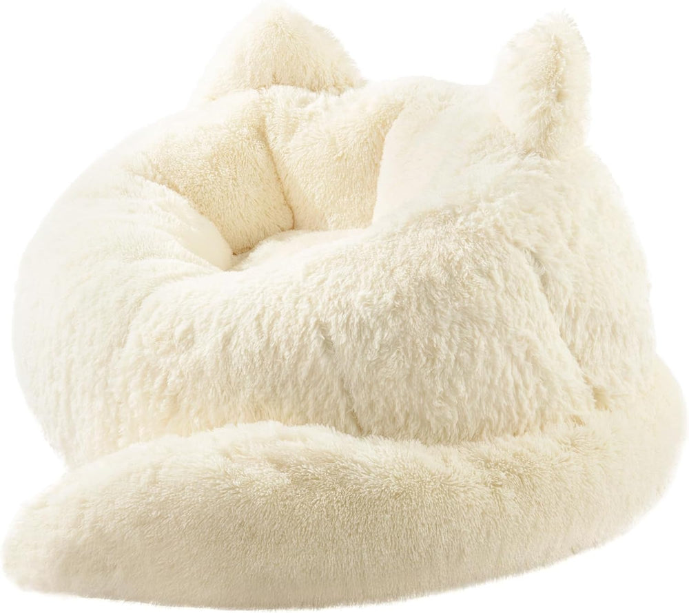 Achicsofar Bean Bag Chair for Adults Teens Giant Faux Fur Bean Bag Chairs wit...