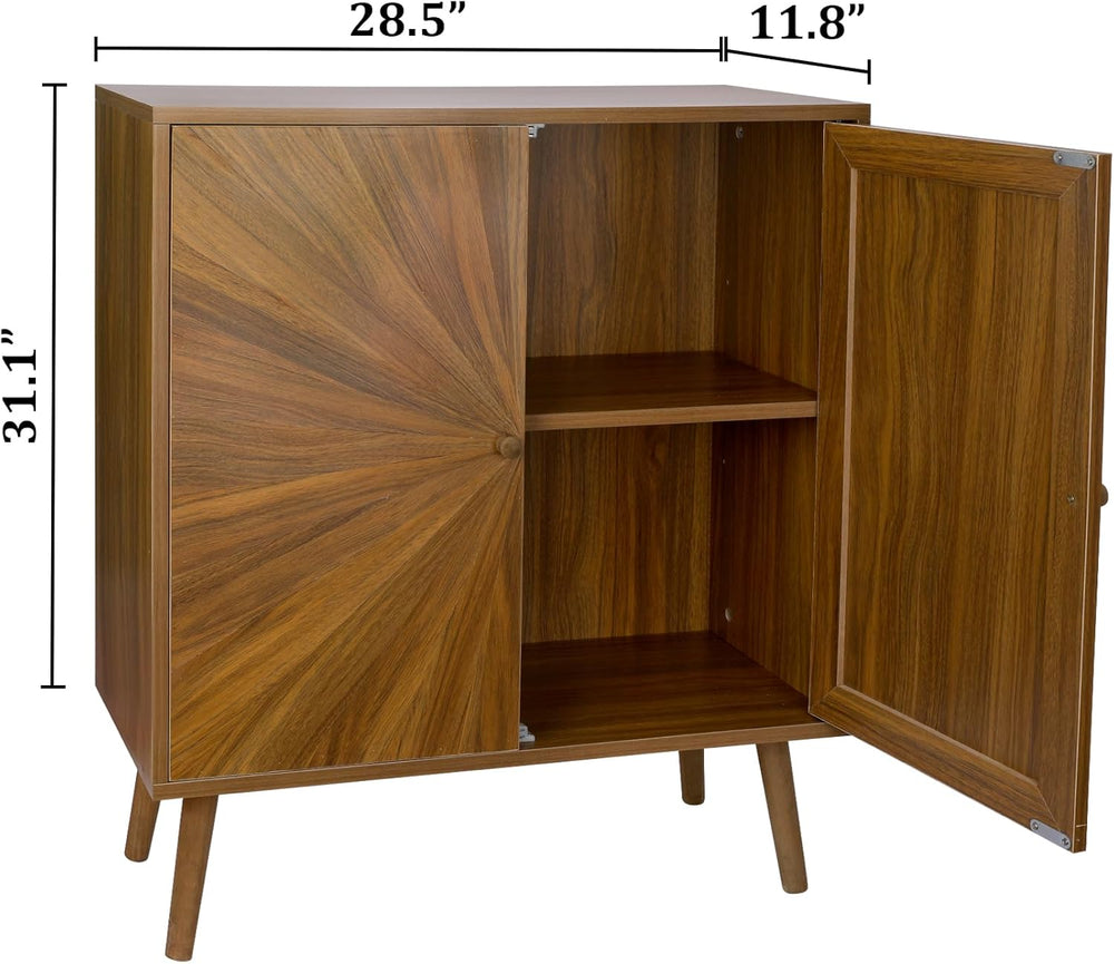 ZYBT Modern Sideboard Buffet Cabinet with Crafted Door, Mid Century Accent St...