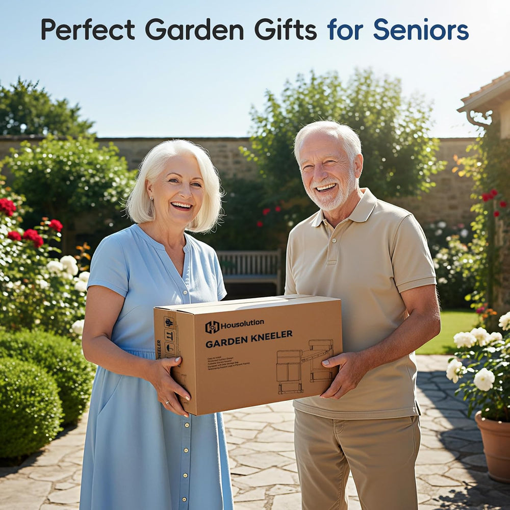 Housolution Garden Kneeler and Seat with Anti-Tipping Extendable Legs