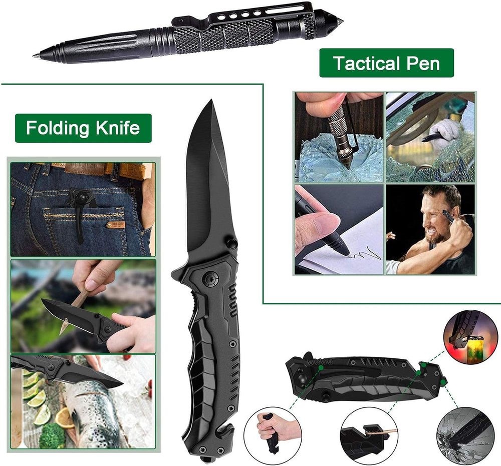 Survival Kit 35 in 1, First Aid Kit, Survival Gear, Christmas Birthday Gifts ...