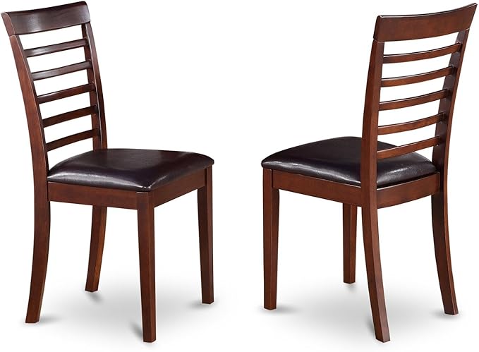East West Furniture NOML3-MAH-LC 3 Piece Dining Table Set Contains a Rectangl...