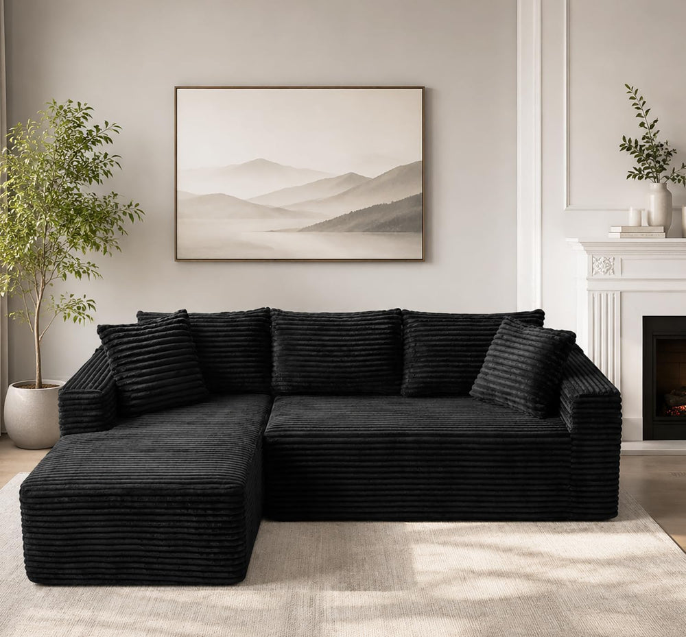 96" Cloud Sectional Couches with Chaise for Living Room