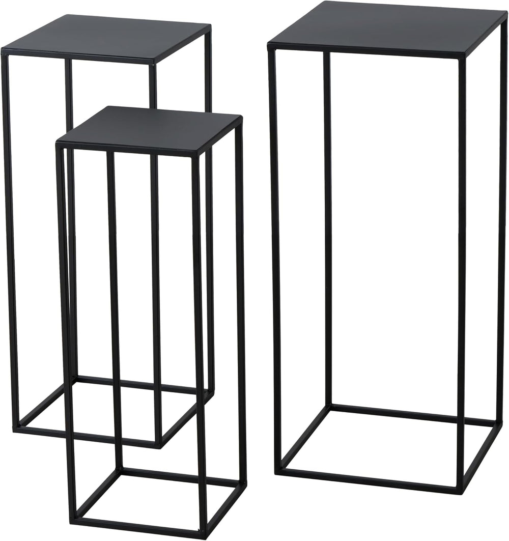 WHW Whole House Worlds Modernist Accent Tables, Set of 3, Nesting Stands, Sli...