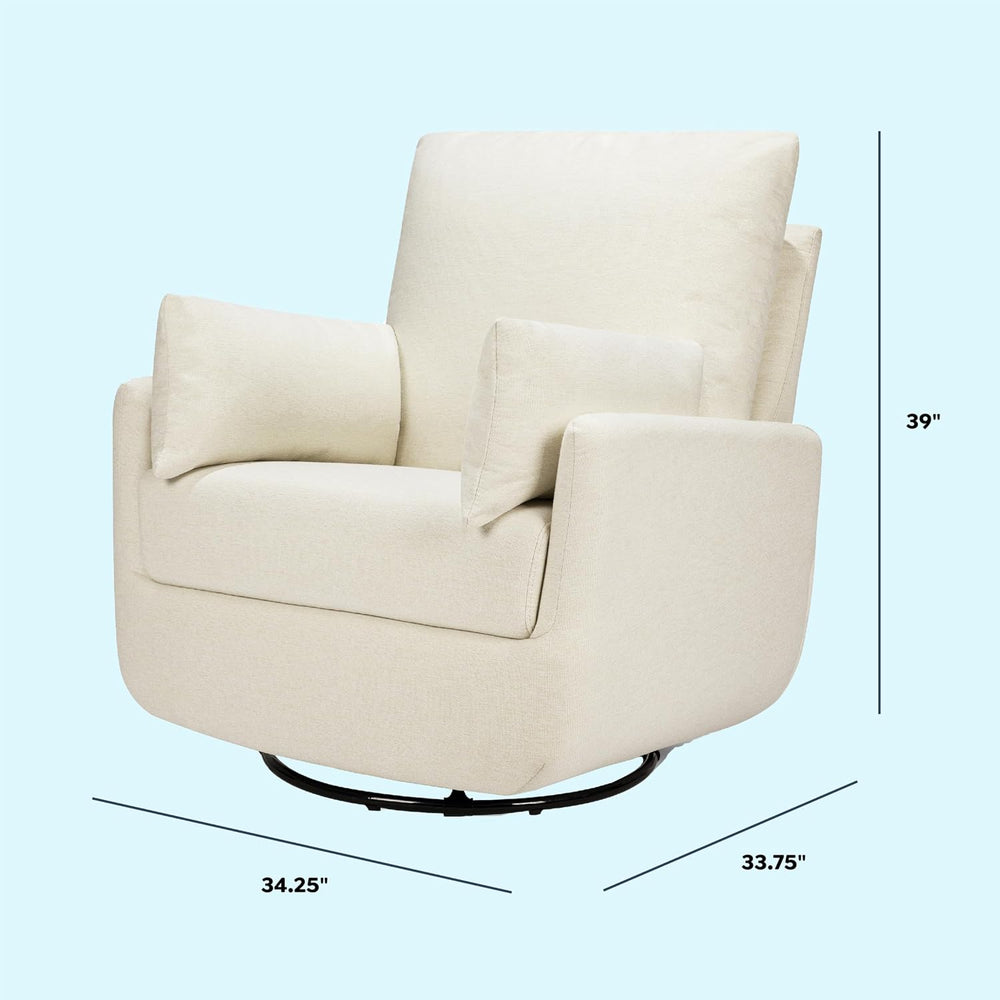 Davinci Juno Swivel Glider, GREENGUARD Gold Certified, Vanilla