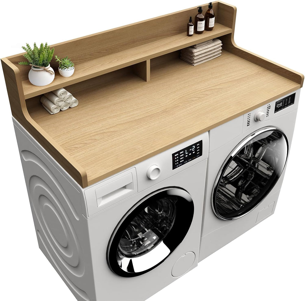 Washer Dryer Countertop, 54" x 27.55" 2-Tier Washer Dryer Topper wi...