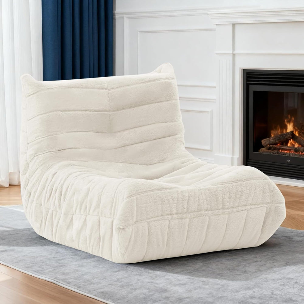 Bean Bag Chair for Adults, Giant Bean Bag Sofa Oversized Beanbag Chairs, Fire...