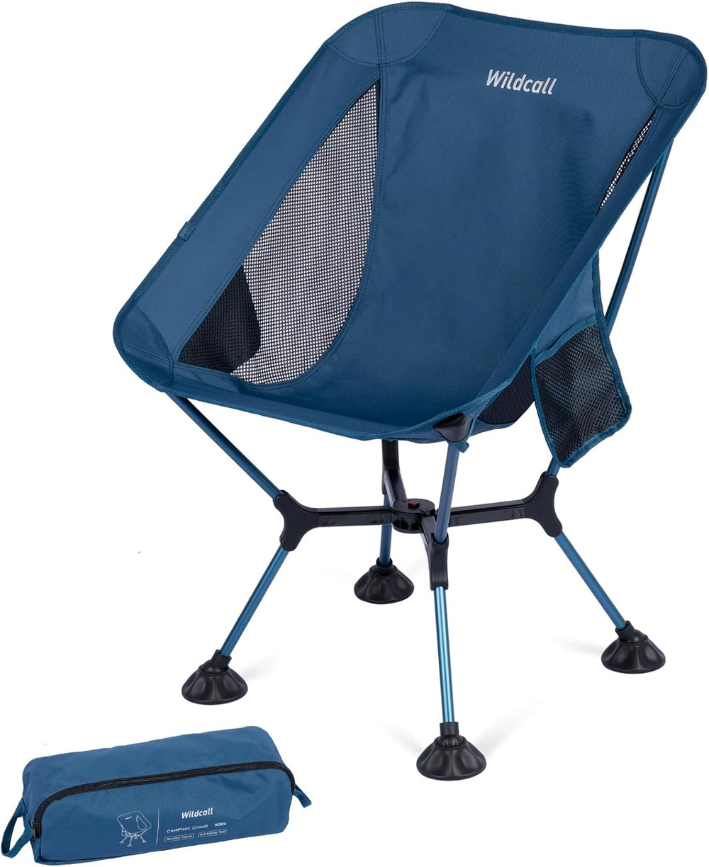 WildCall Lightweight Folding Camping Chair Quick Setup Frame Beach Chair Comp...
